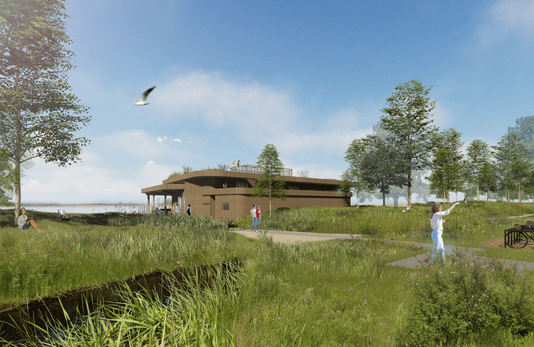 Strandpaviljoen Haarrijnseplas Utrecht MONK architecten bna
